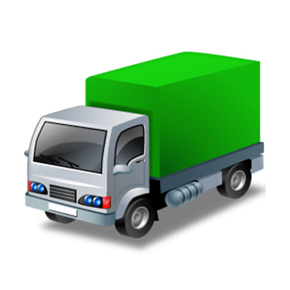 Green Lorry to symbolise the need for extra shipping on an order.