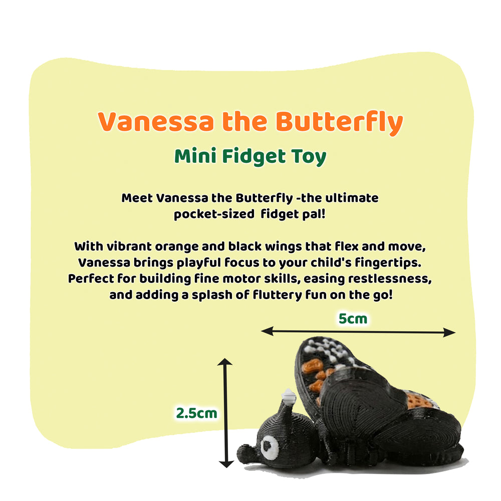 NEW! - Vanessa the Butterfly - Mini Fidget Toy