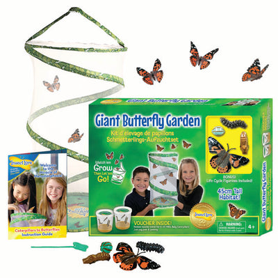 Giant Butterfly Garden (6-10 Caterpillars & Figurines)