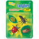 Ladybird Lifecycle stages. 4 figurines in packaging; Eggs on leaf, Larva, Pupa, Adult Ladybird. Plastic and oversized for little hands.