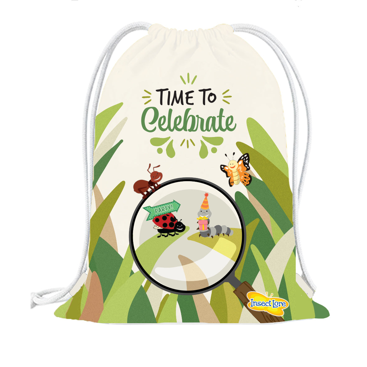 Small 'Bug Party' Re-useable Canvas Bag - Insect Lore Europe