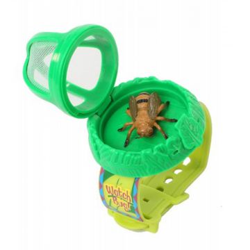 Watch A Bug. Handy wrist habitat with rubber strap for taking critters on the go with you. Green.