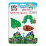 The Very Hungry Caterpillar Lifecycle stages in packaging. Details the egg, caterpillar, chrysalis and butterfly stages all in the theme of the World of Eric Carle