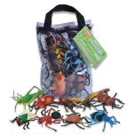 Giant Insect Collection. Sent in Clear plastic carry case with black handle are 10 GIANT Insects!