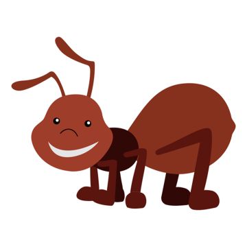 Cartoon Red Ant - depicts Live ants which are sent between May and September each year. 
