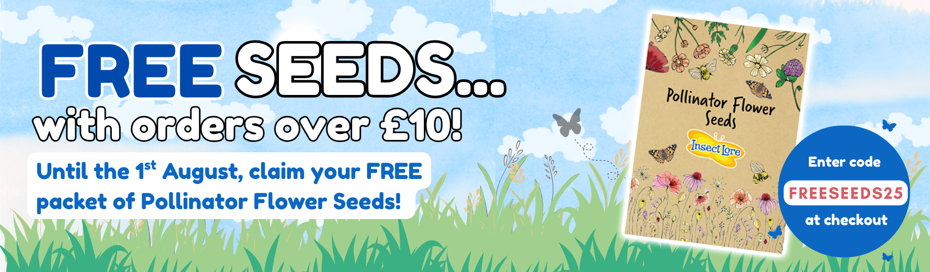 Free Seeds when you spend over £10